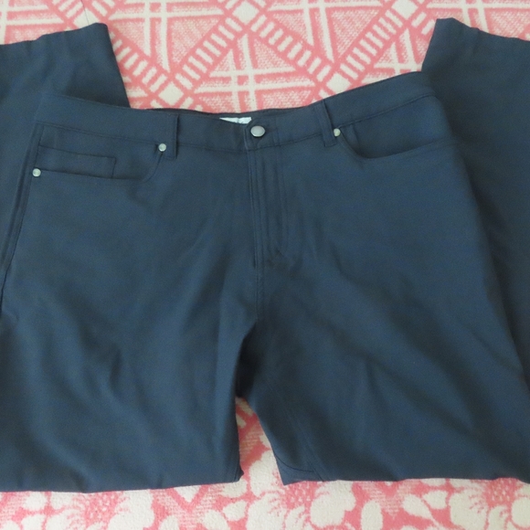 Olivers Apparel Passage Pants 36 Mens Size 39x29 navy blue Chino Stretch - Picture 4 of 7